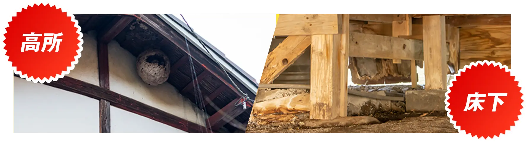高所 床下